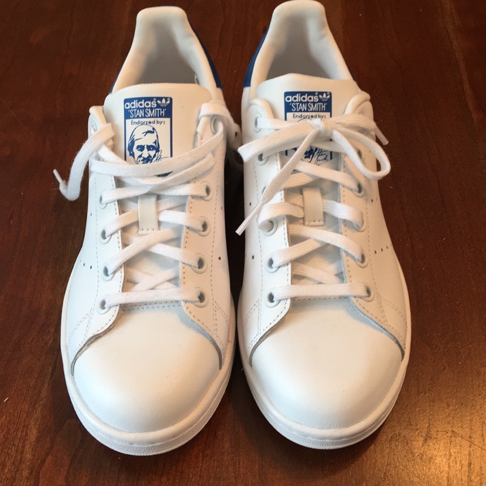 Adidas MI Ortholite Tennis Shoes Blue & White